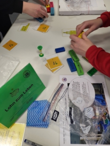 Station zum Thema Löhne